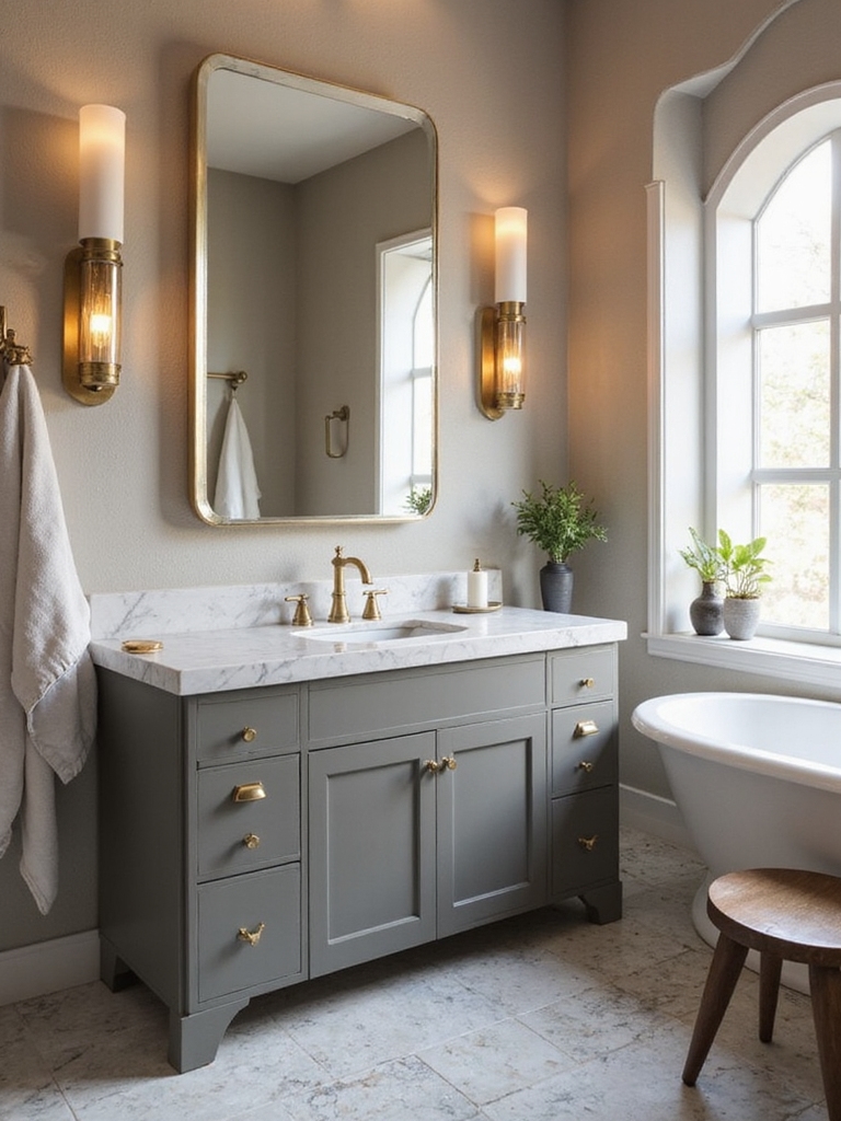 compact functional bathroom storage