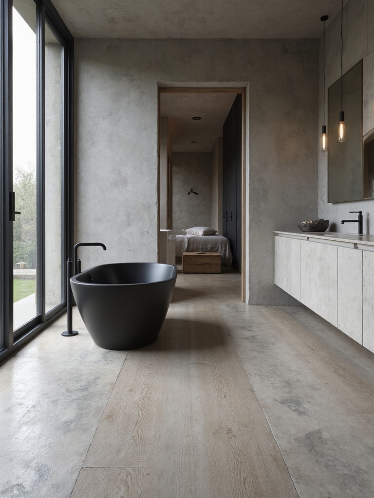 contemporary concrete floor care