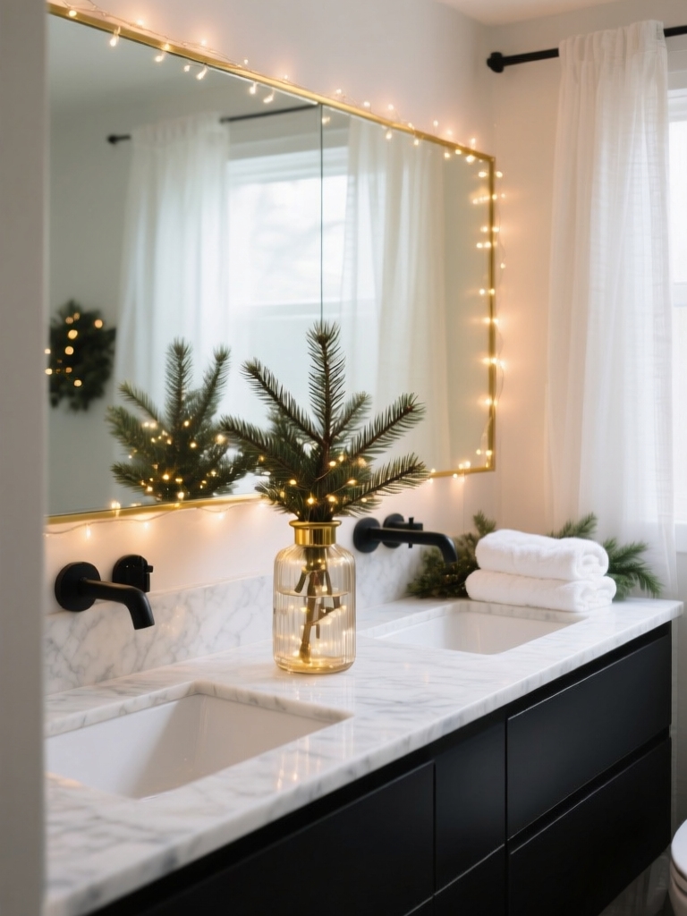 cozy festive lighting layers