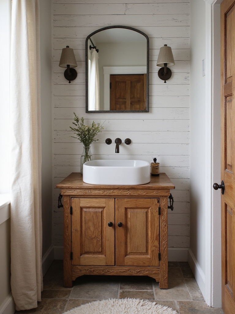 cozy rustic bathroom aesthetics