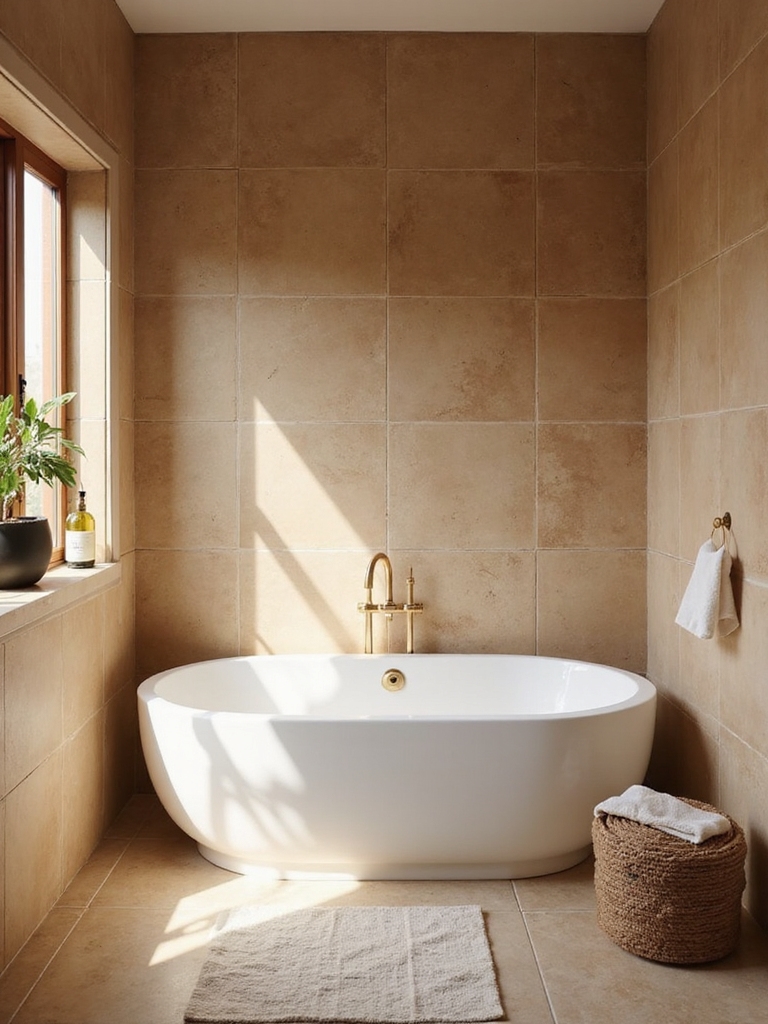 cozy sophistication in bathrooms