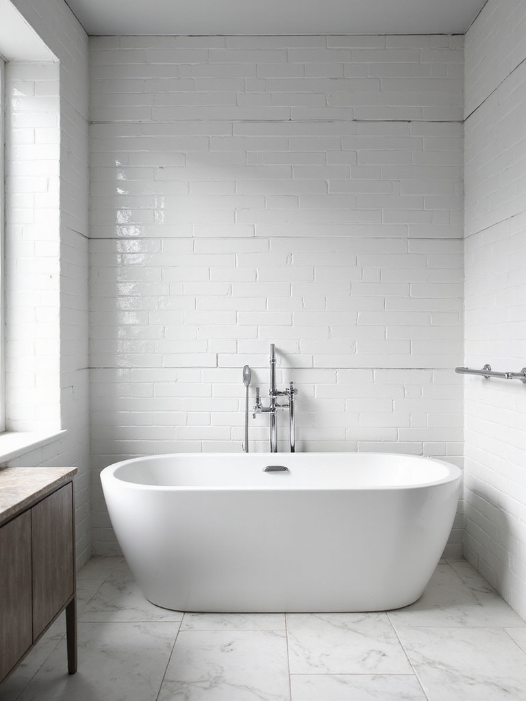 crisp and clean bathrooms