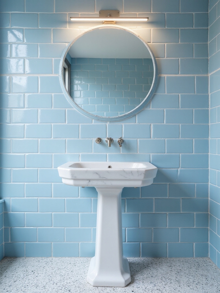 crisp contrast with blue