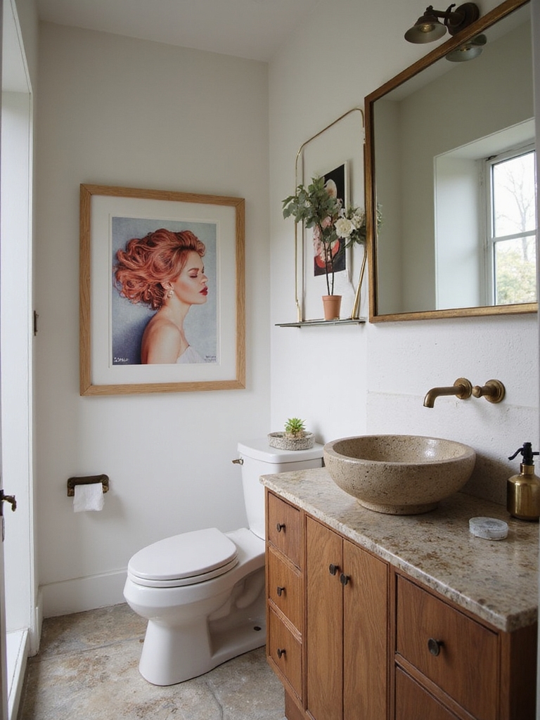 curated intentional bathroom decor