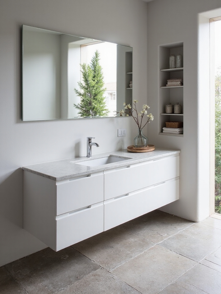 discreet stylish bathroom organization