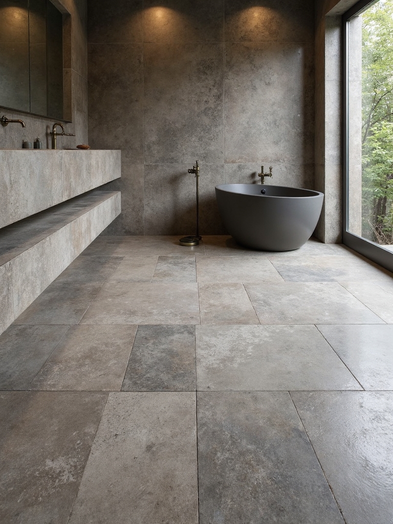 durable stylish bathroom flooring