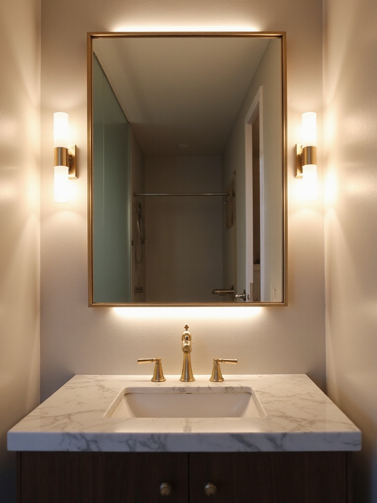 effective bathroom mirror lighting