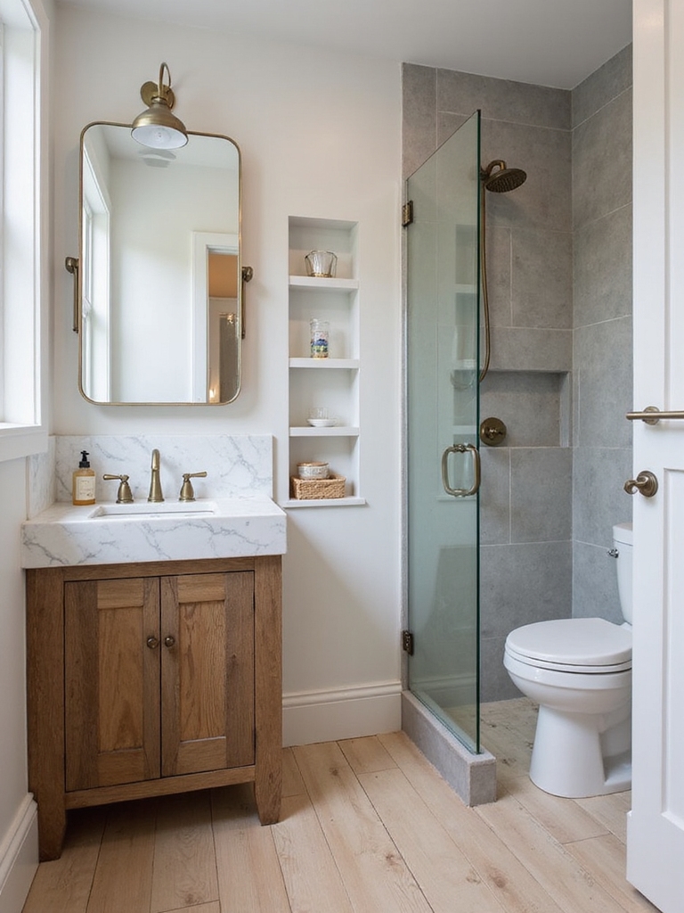 efficient compact bathroom design