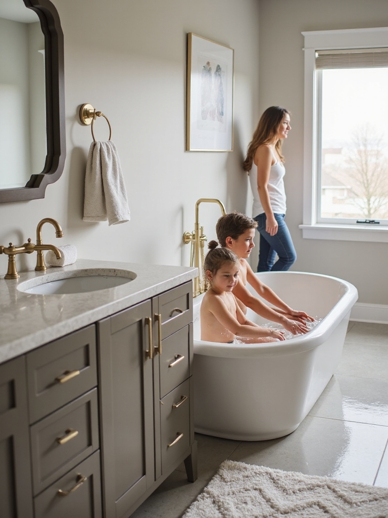 efficient family bathroom design