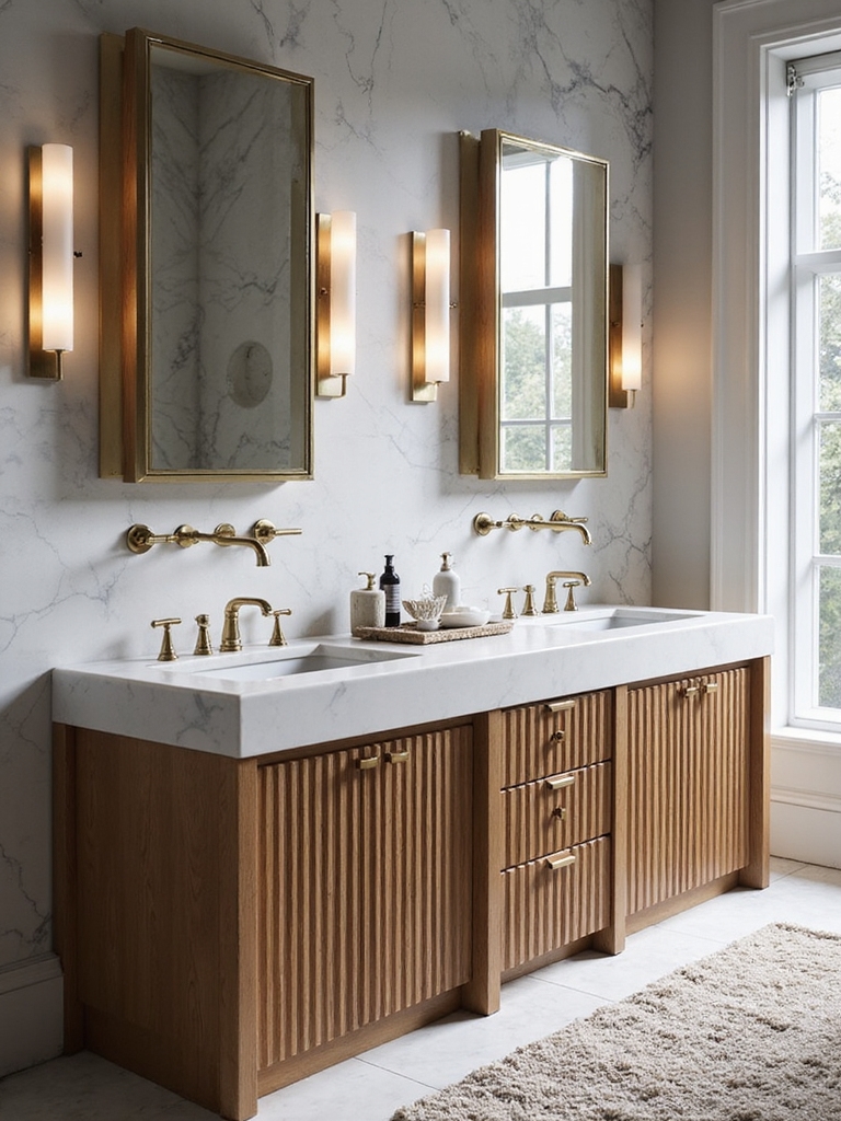 efficient shared bathroom space
