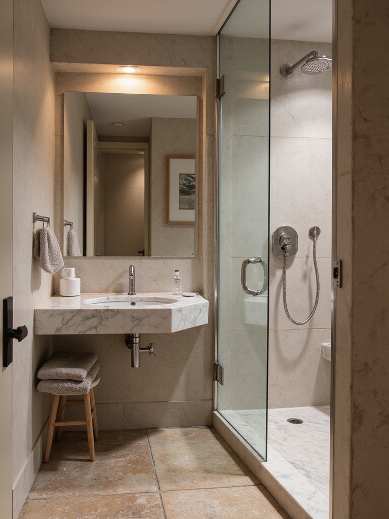 efficient small bathroom planning