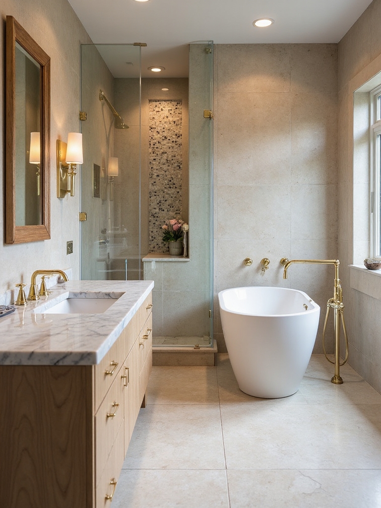 elegant bathroom tile transformations