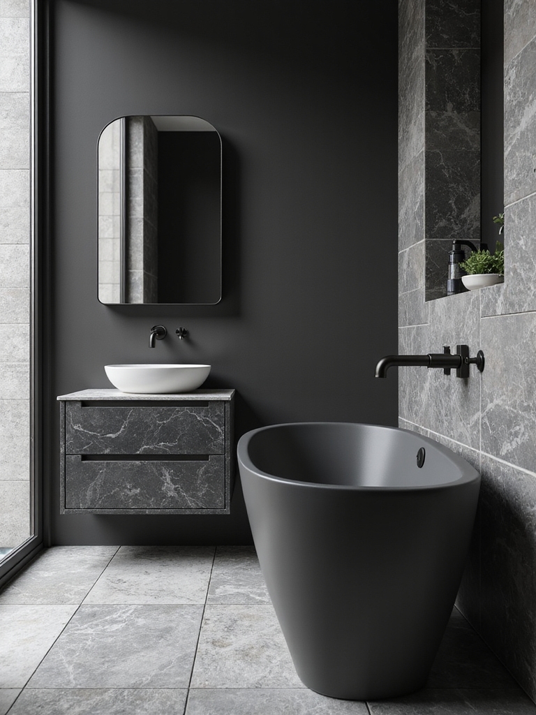 elegant black and grey decor