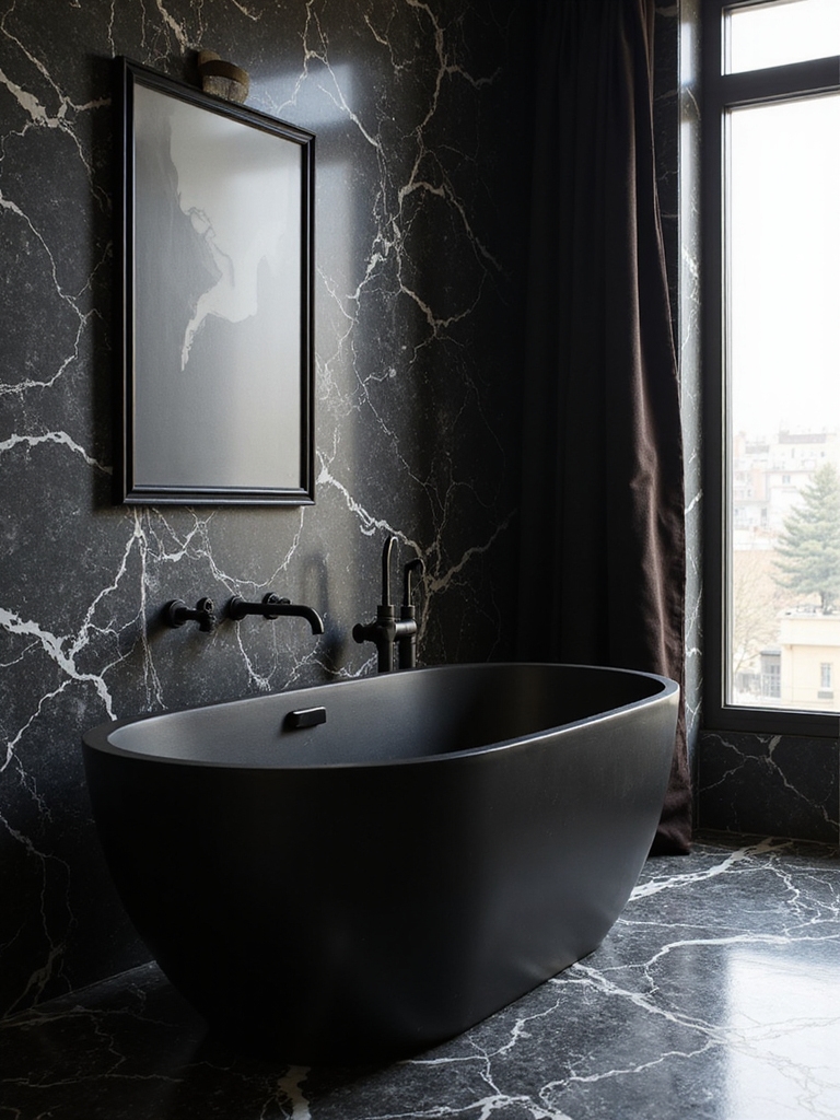elegant dark luxe finishes