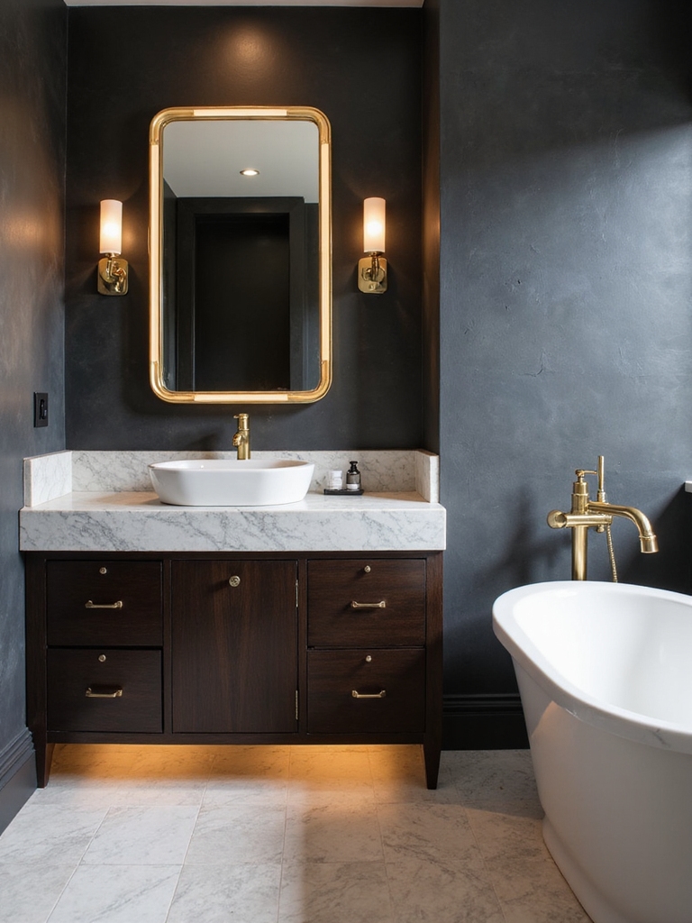 elegant functional vanity design