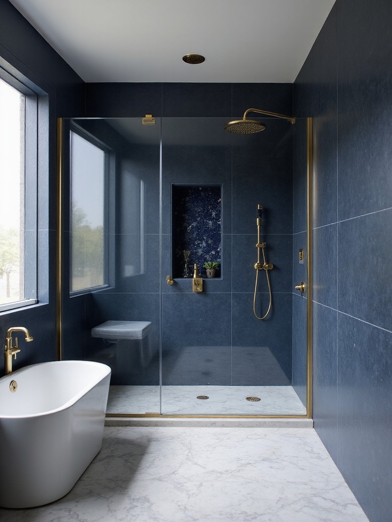 elegant navy and gold