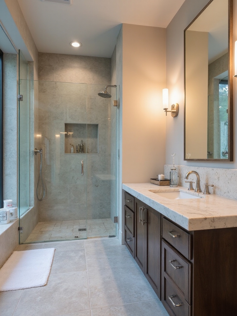 elegant organized bathroom efficiency