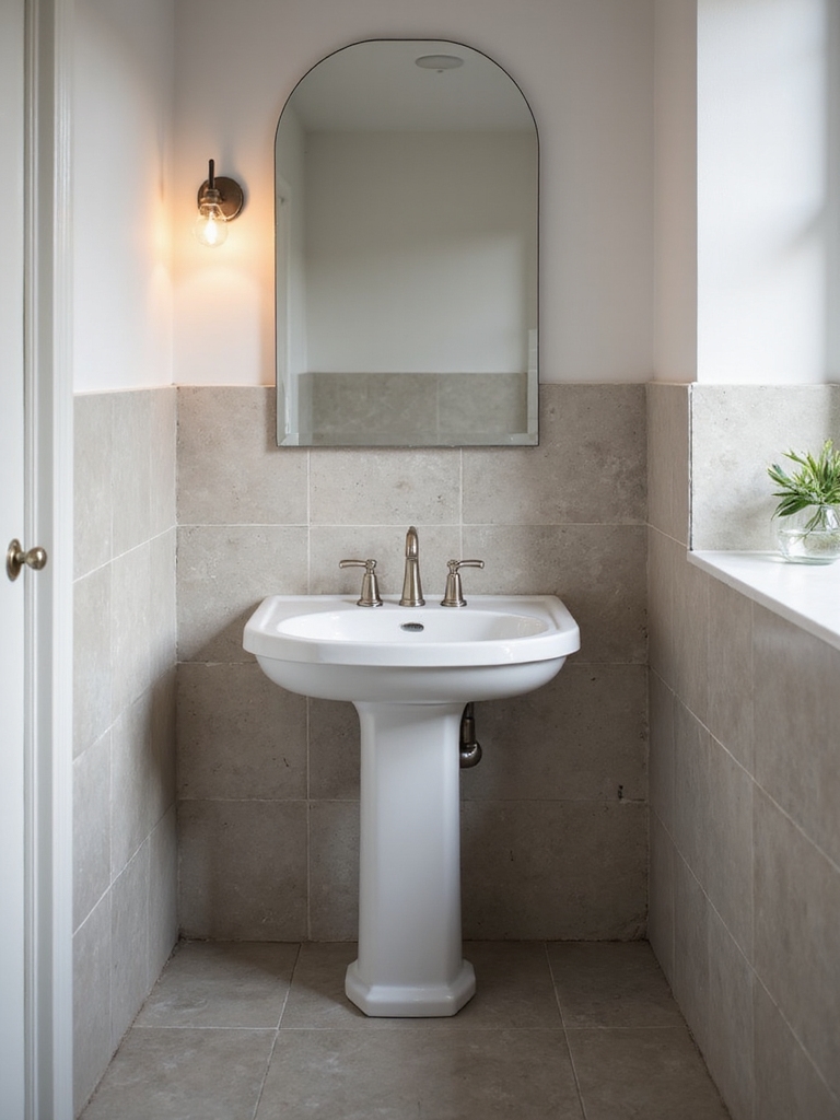 elegant space saving bathroom solution