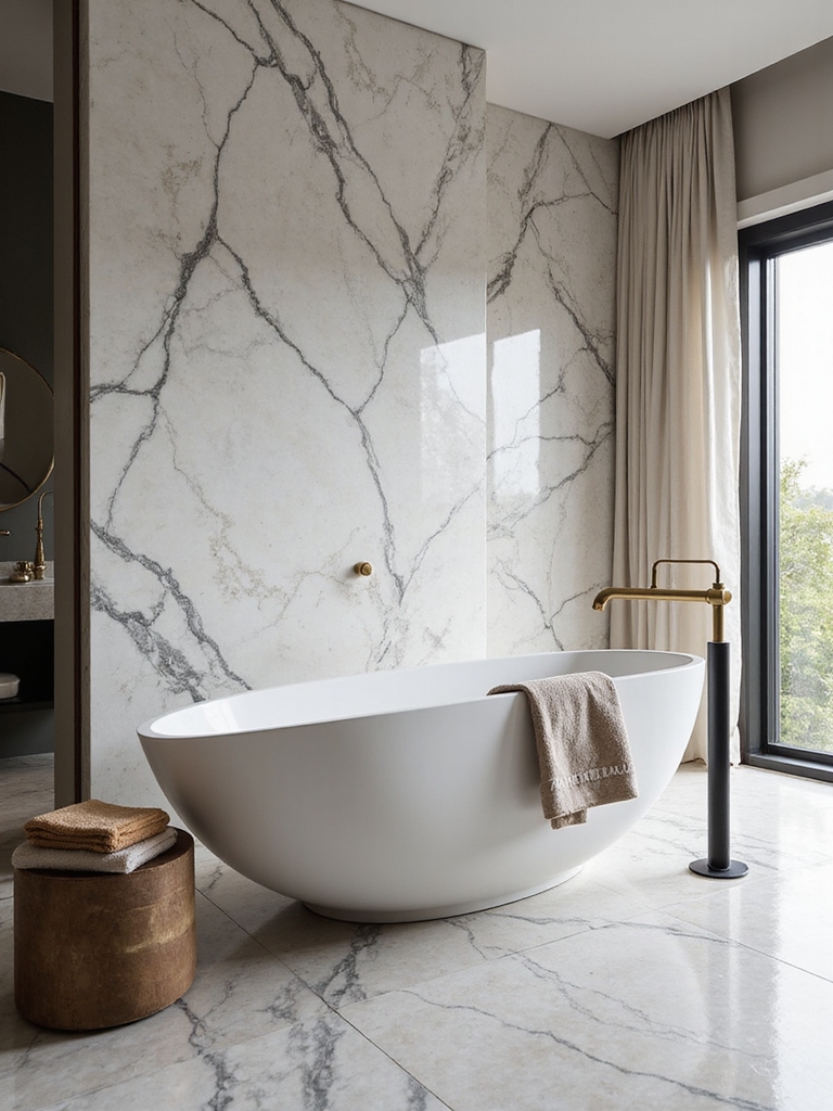 elegant spacious bathroom designs