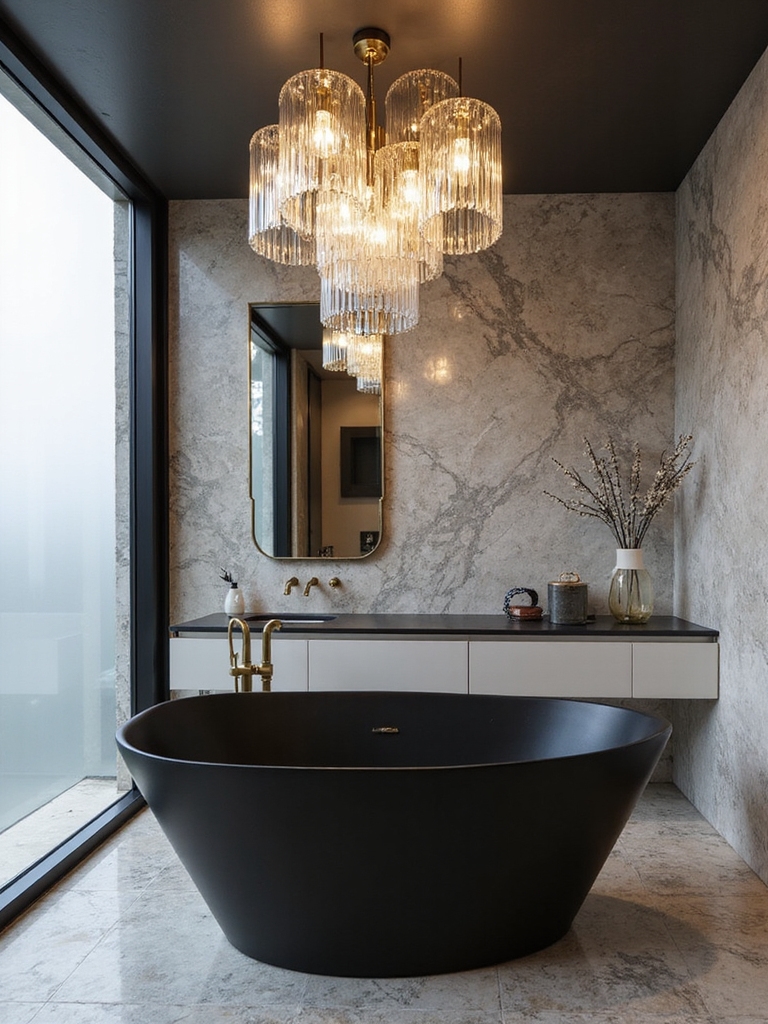 elegant warm sculpted lighting