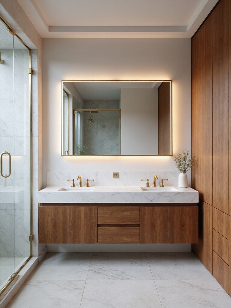 elevate bathroom with mirrors