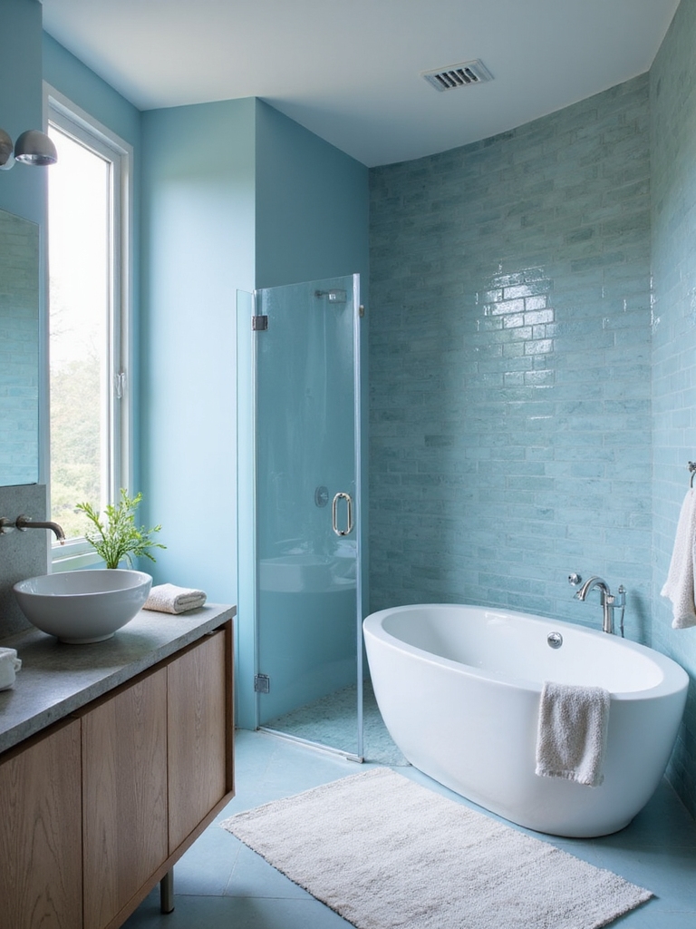 elevate blue with minimalism