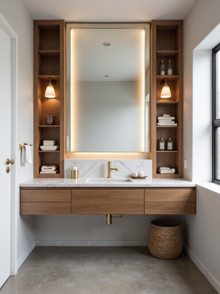 elevate guest bath storage