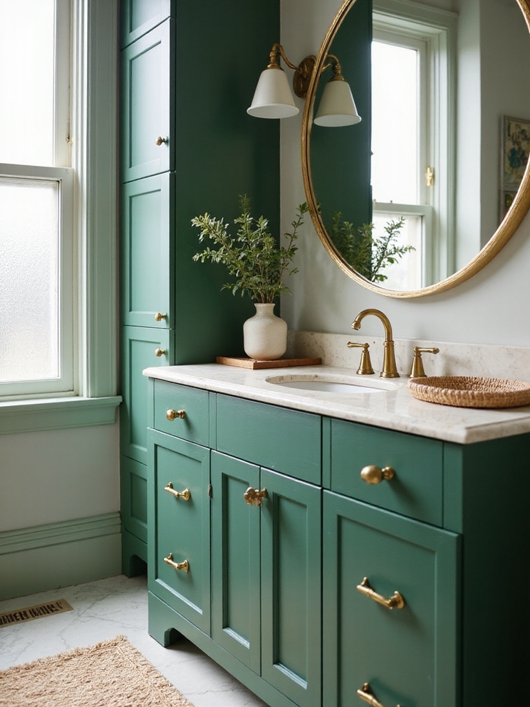 energizing green vanity style
