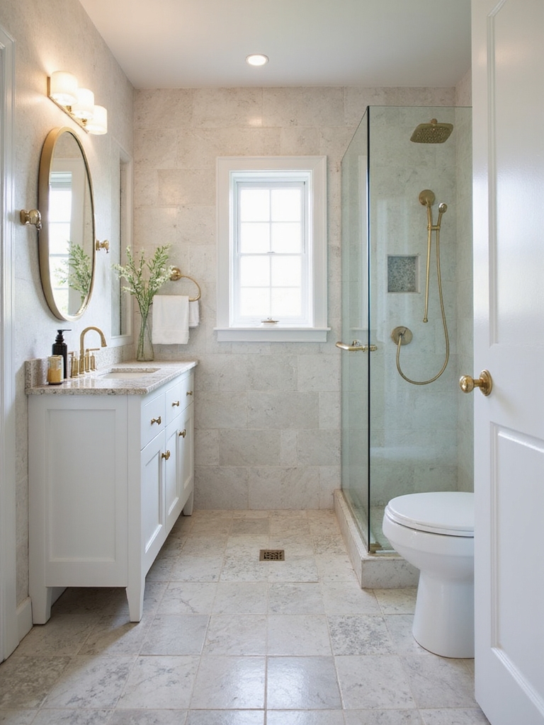 expand small shower visually