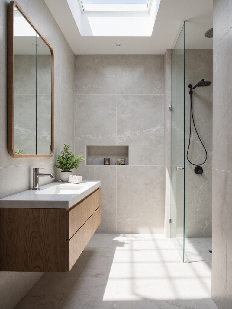 expanding small bathroom aesthetics