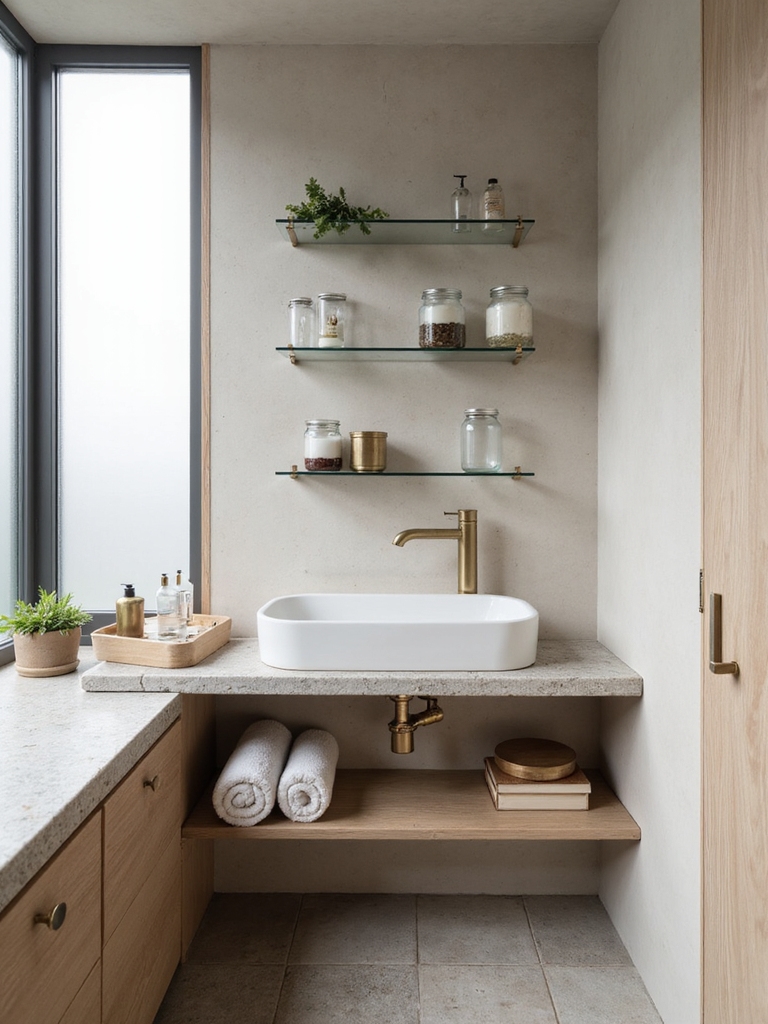 fast visible bathroom storage