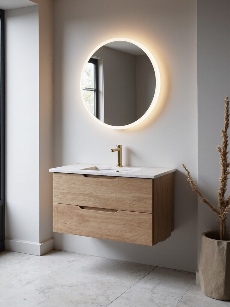 floating vs wall mounted vanities