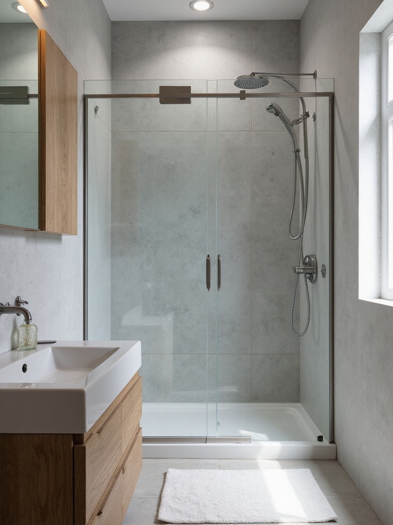 frameless glass doors enhance space