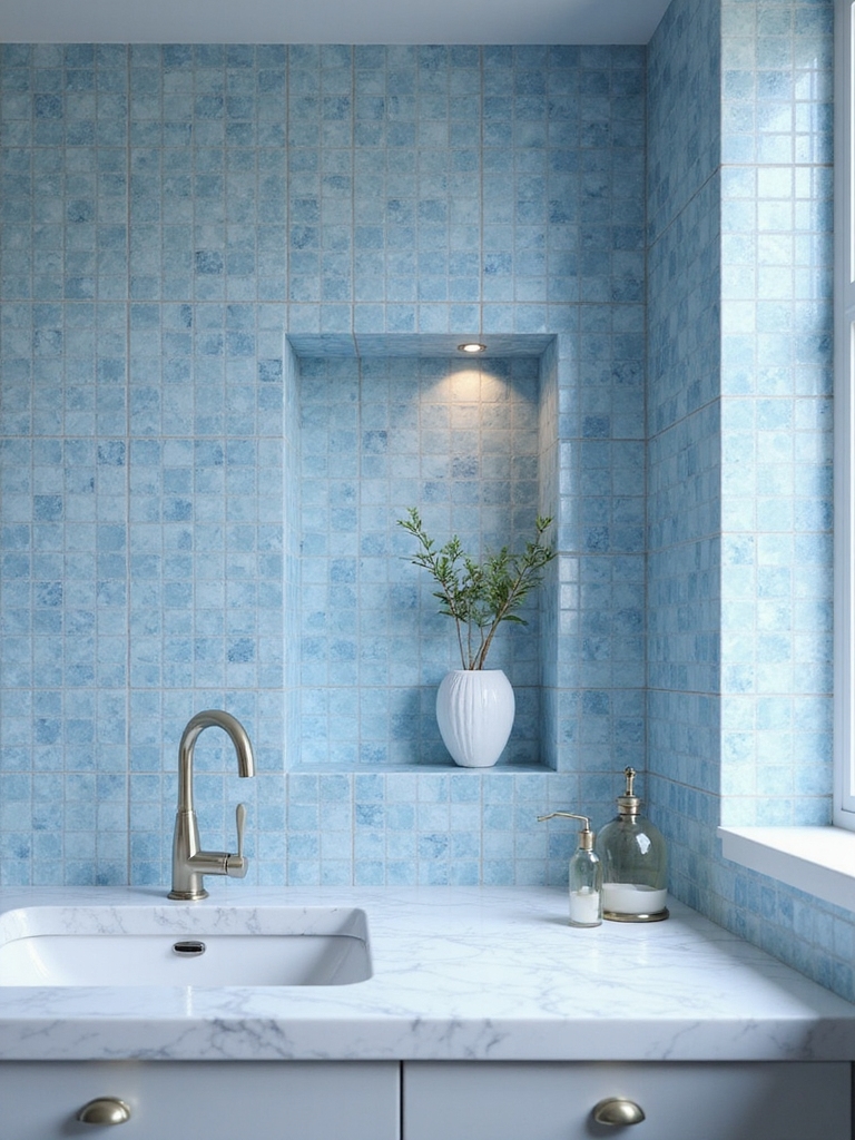 fresh airy bathroom elegance
