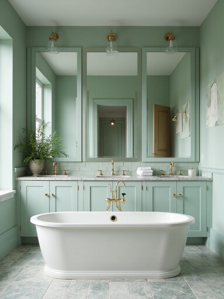 fresh modern bathroom serenity