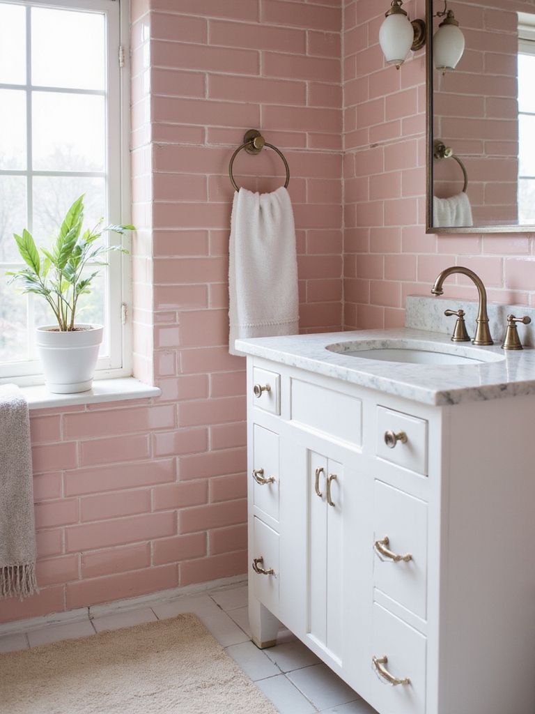 fresh pink and white