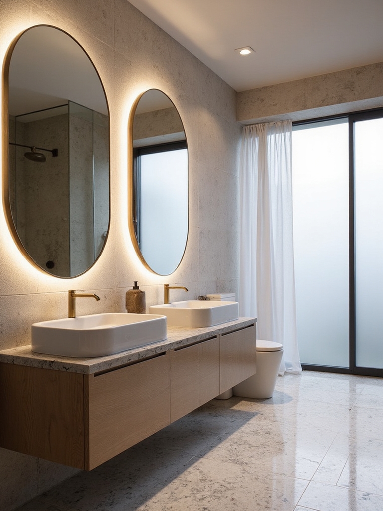 inspiring bathroom mirror lighting