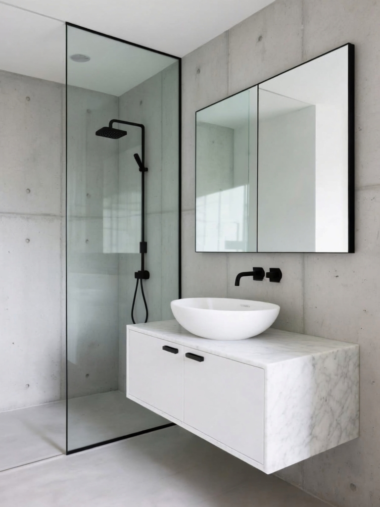 intentional serene bathroom design