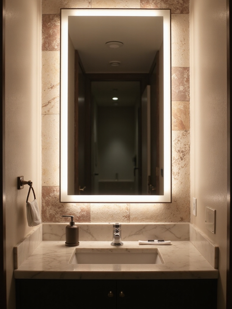 layered lighting for mirrors