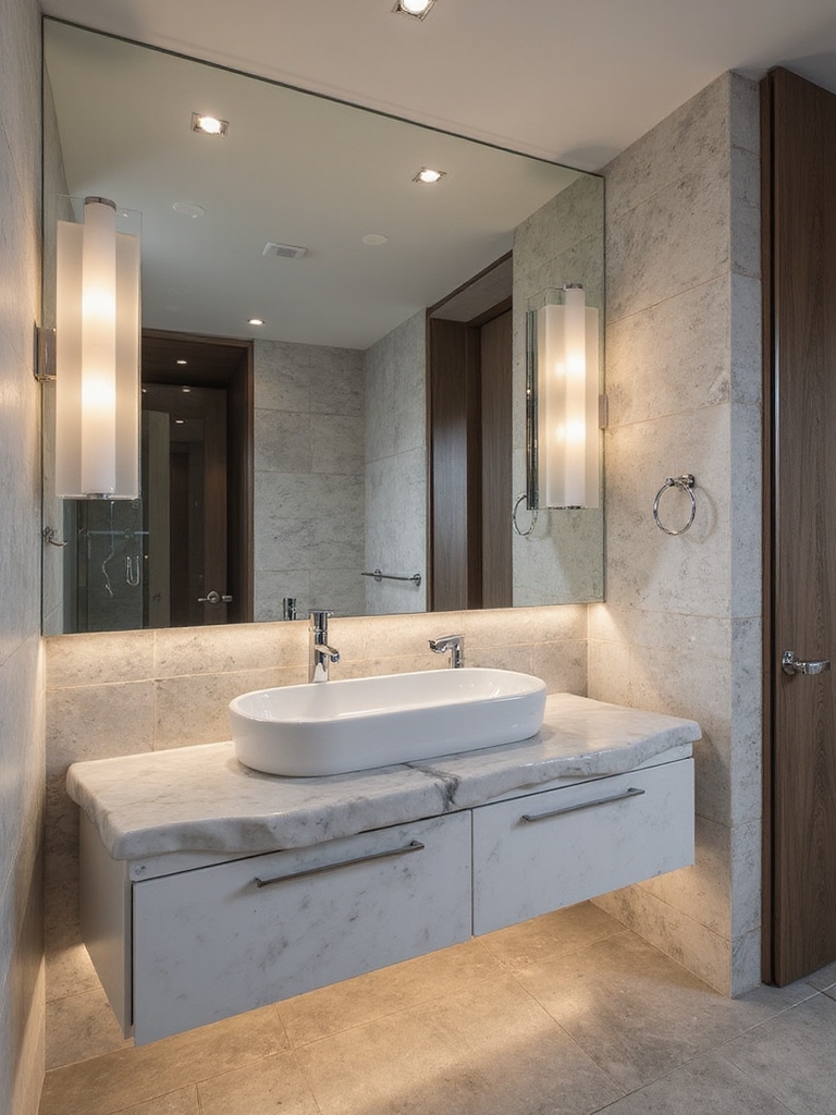 layered lighting for mirrors
