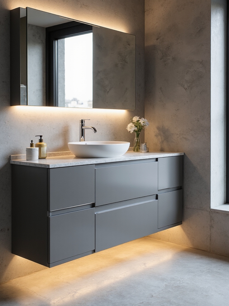layered lighting for vanities