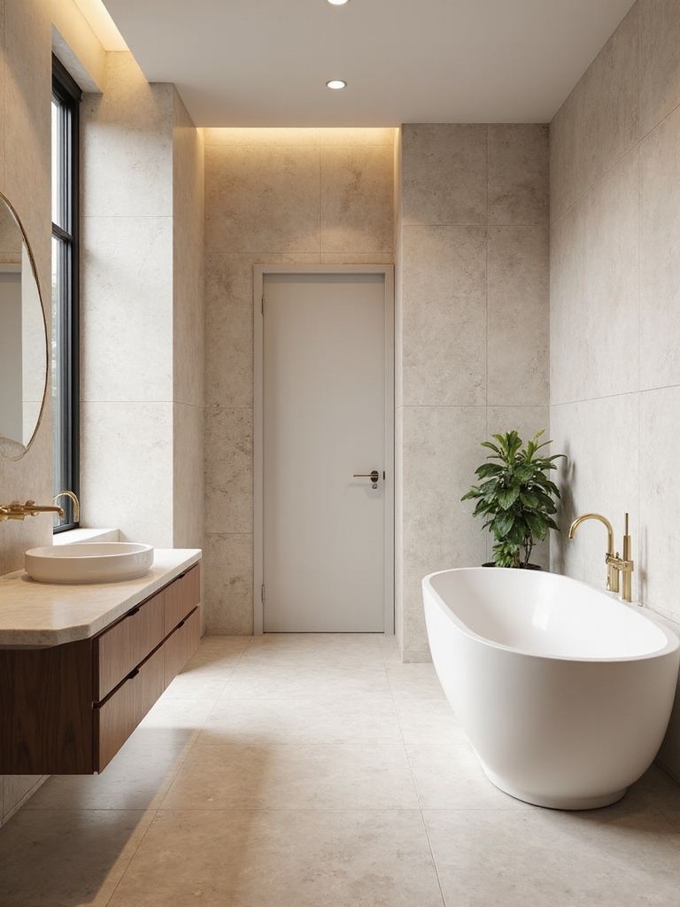 light airy bathroom foundation