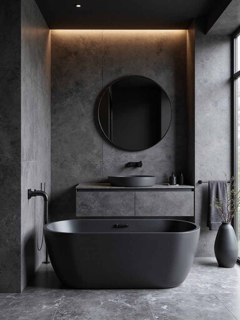 luxurious black and grey