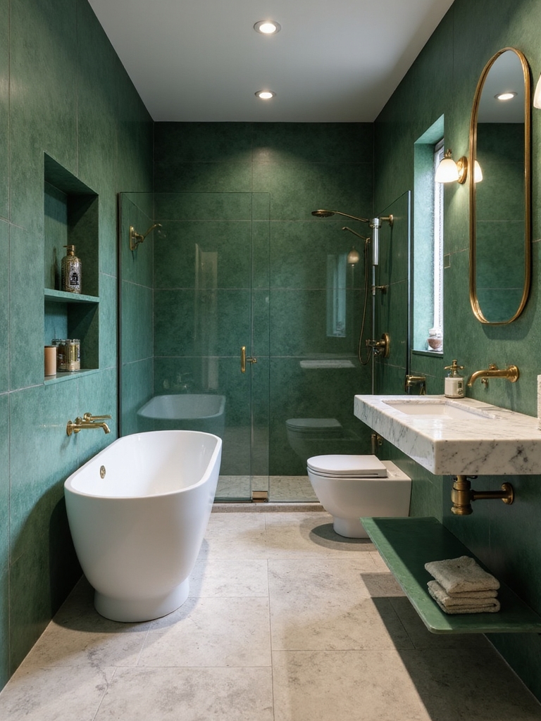luxurious green tones elegance