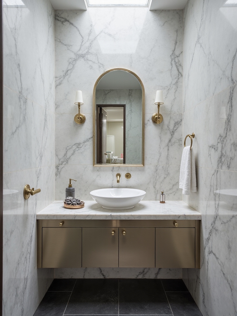 luxurious textures elevate bathrooms