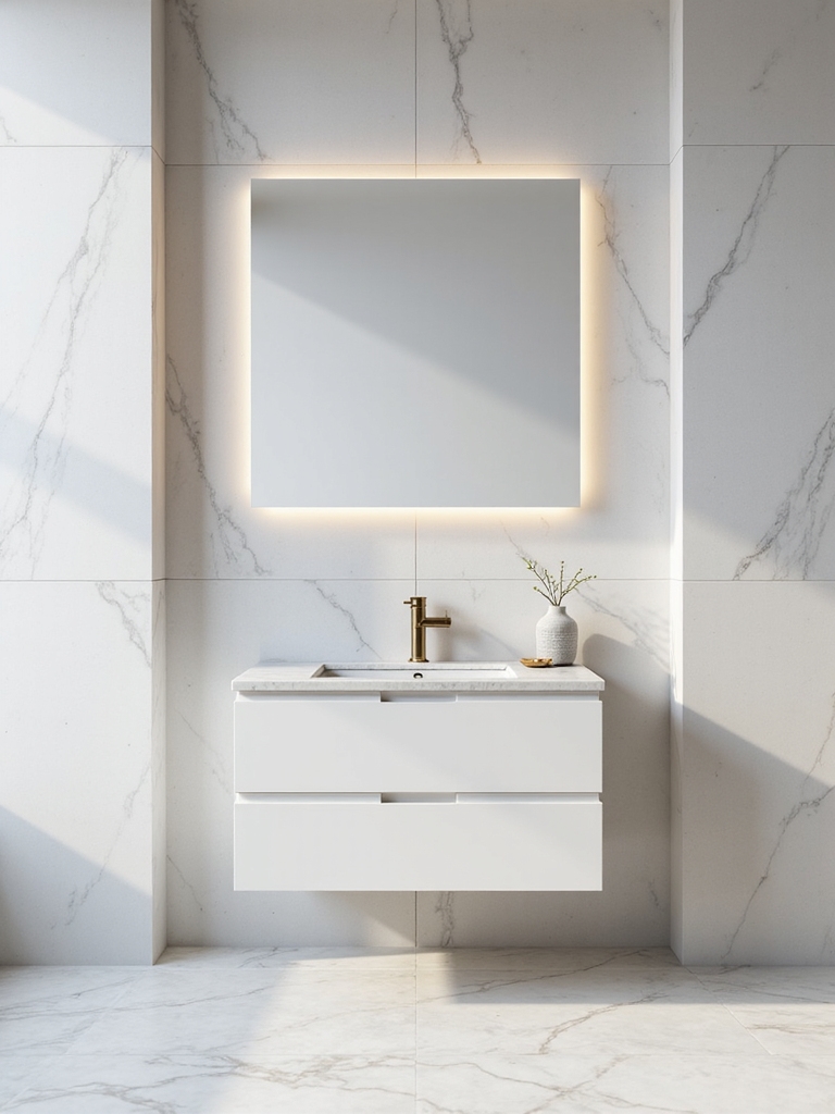 luxury durable seamless bathroom design