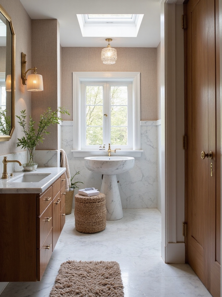 luxury small half bath