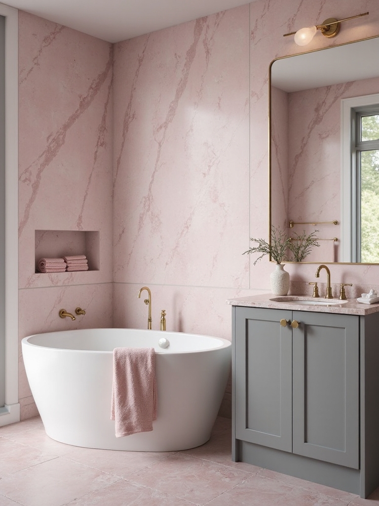 marble blush luxe serenity