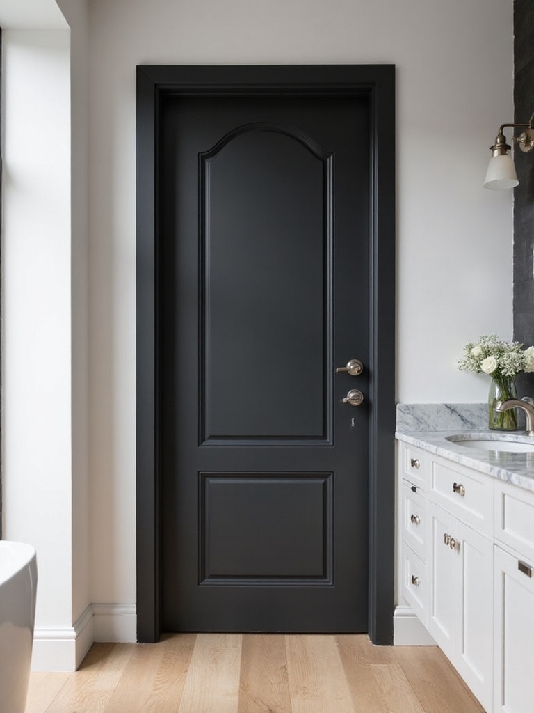 matte black bathroom elegance