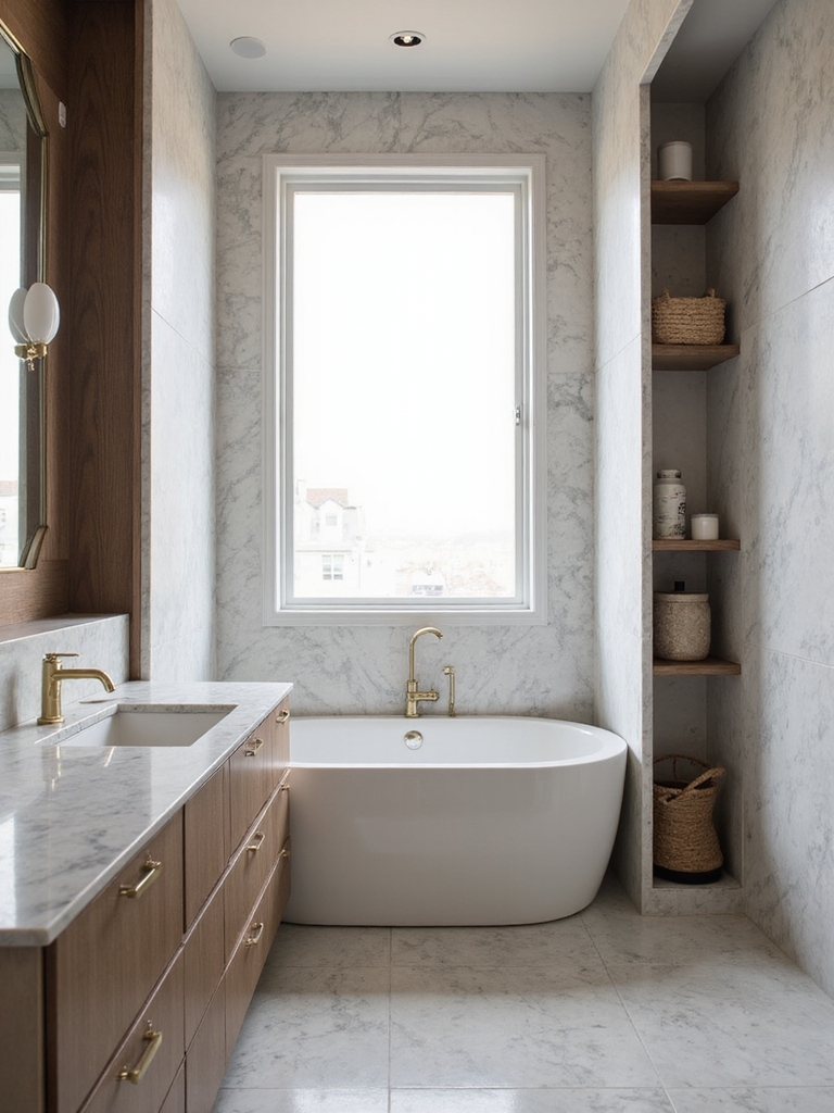 maximize bathroom storage efficiency